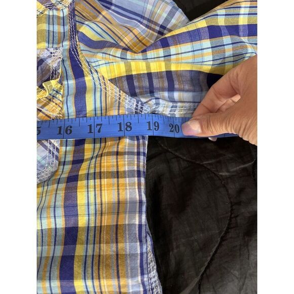 TRUE RELIGION Plaid Embroidered Western SNAP Button Down Long Sleeve S Cowboy - Picture 5 of 13